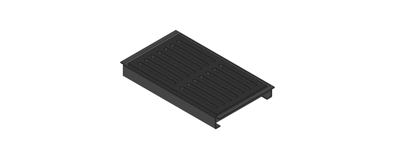 Ascherost mit Rahmen 285 x 175 x 30 mm – Ersatzteil für Techfire Kaminöfen