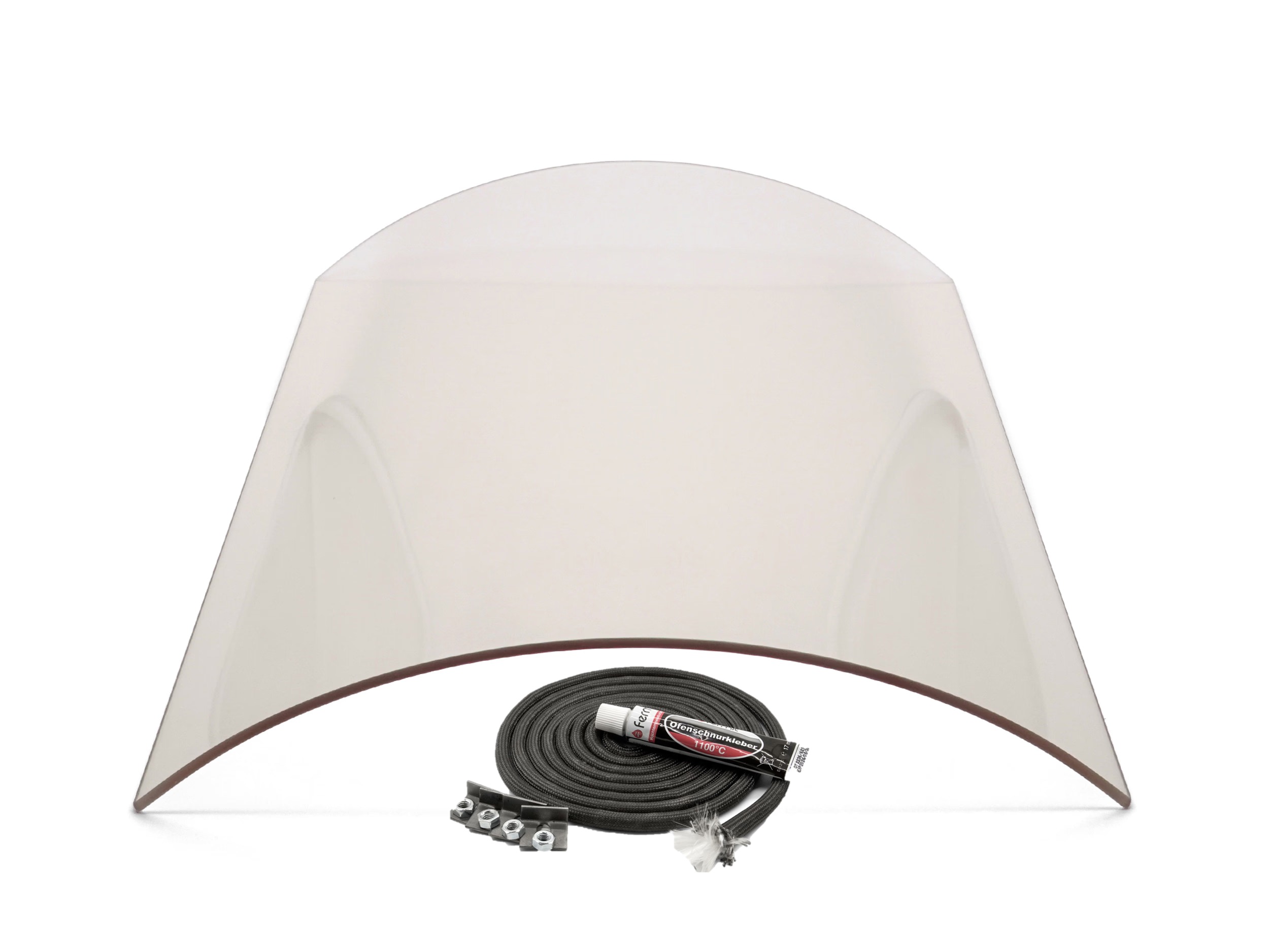 Sichtscheibe 341 x 450 x 4 mm – Ersatzteil für Techfire Kaminöfen