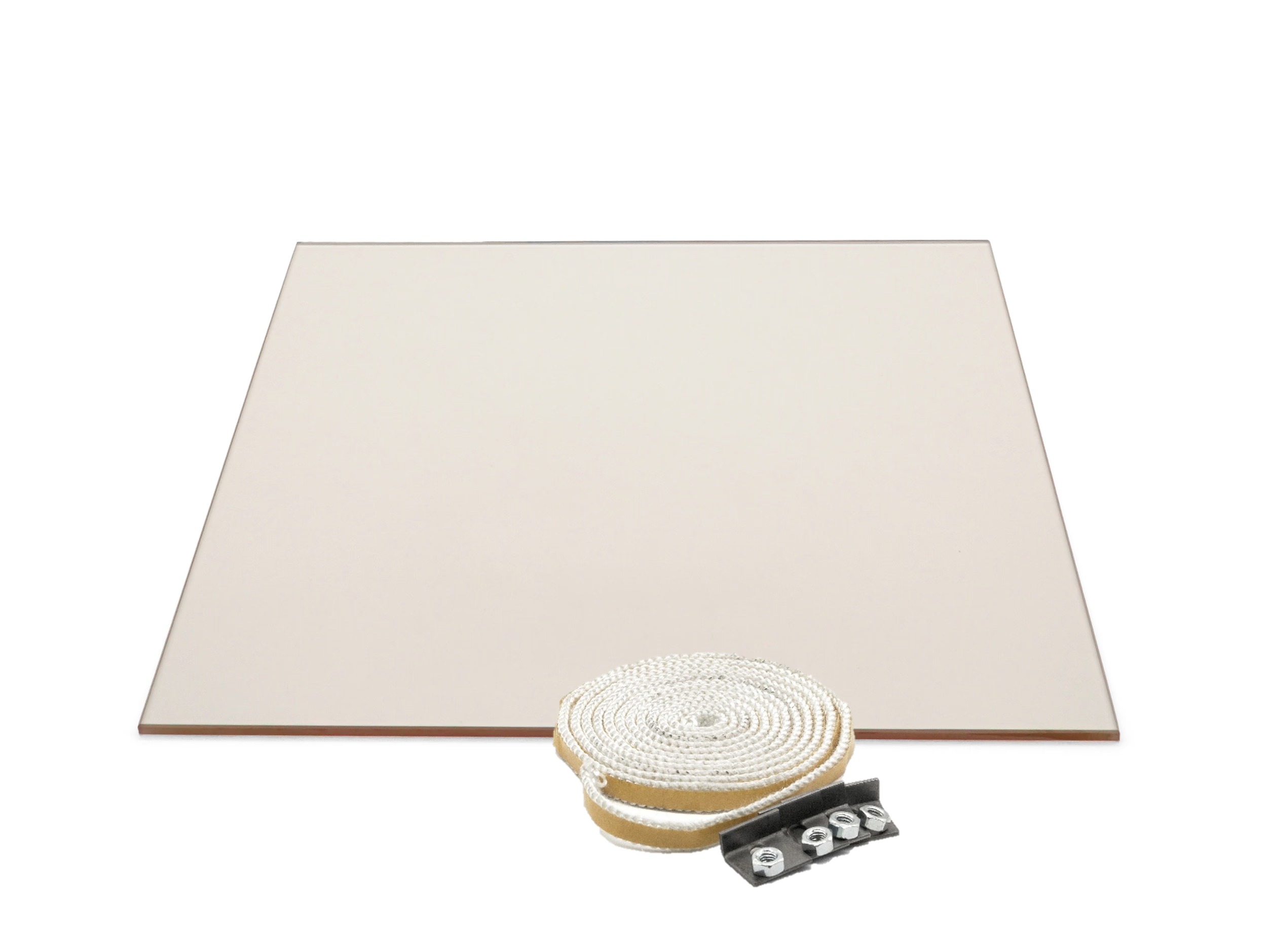 Sichtscheibe 300 x 310 x 4 mm – Ersatzteil für Techfire Kaminöfen