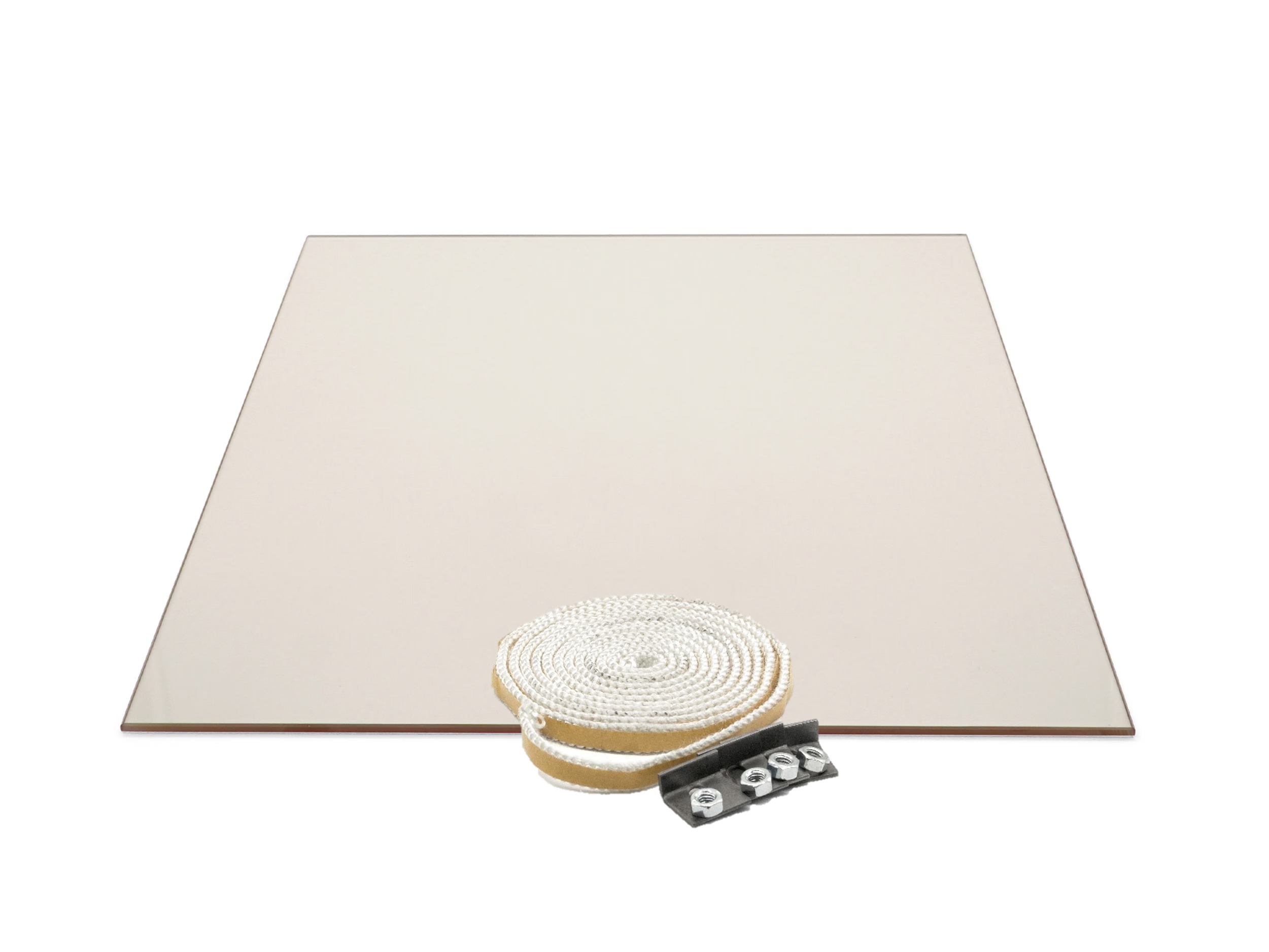 Sichtscheibe 360 x 386 x 4 mm – Ersatzteil für Techfire Kaminöfen