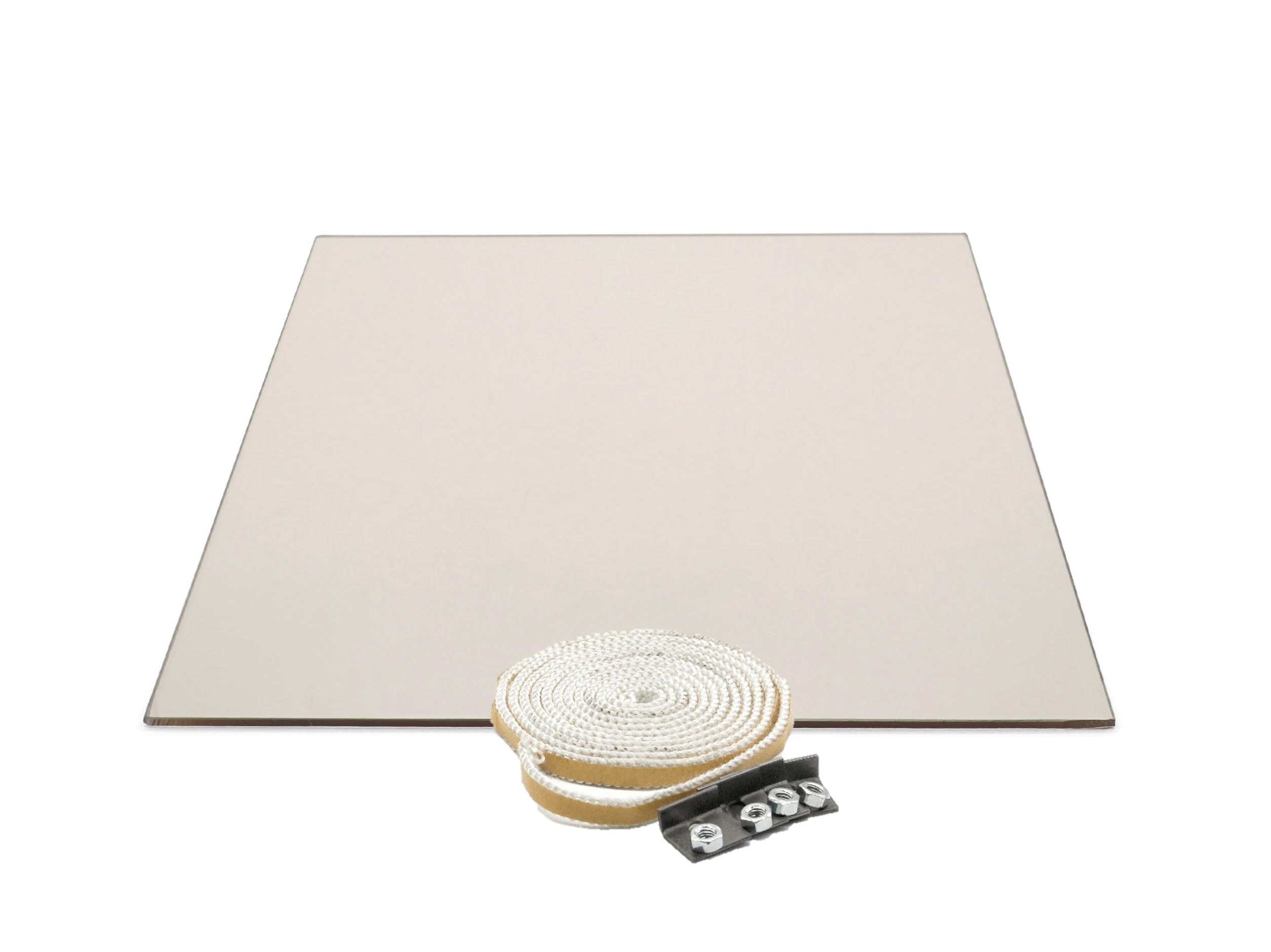 Sichtscheibe 330 x 360 x 4 mm – Ersatzteil für Techfire Kaminöfen