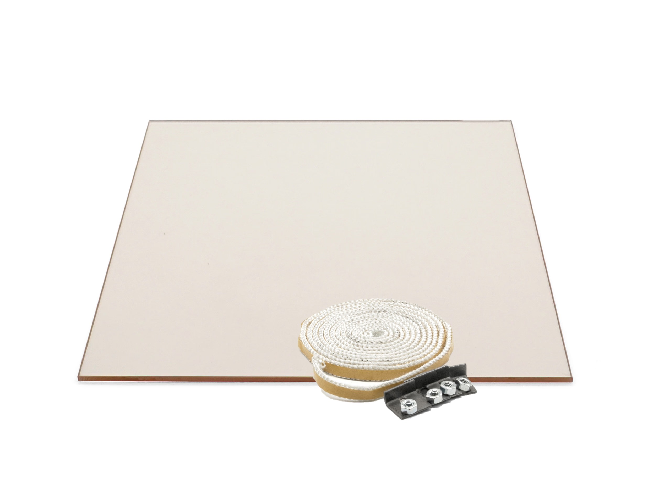 Sichtscheibe 260 x 280 x 4 mm – Ersatzteil für Techfire Kaminöfen